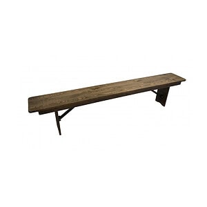 Banc en bois pliant