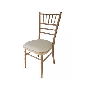 Chaise chivari bois cerusé